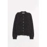 OUR LEGACY CHARCOAL MELANGE EVENING POLO CARDIGAN